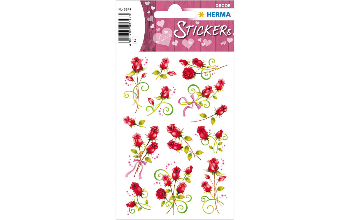 HERMA Rosen Folie 2 Blatt