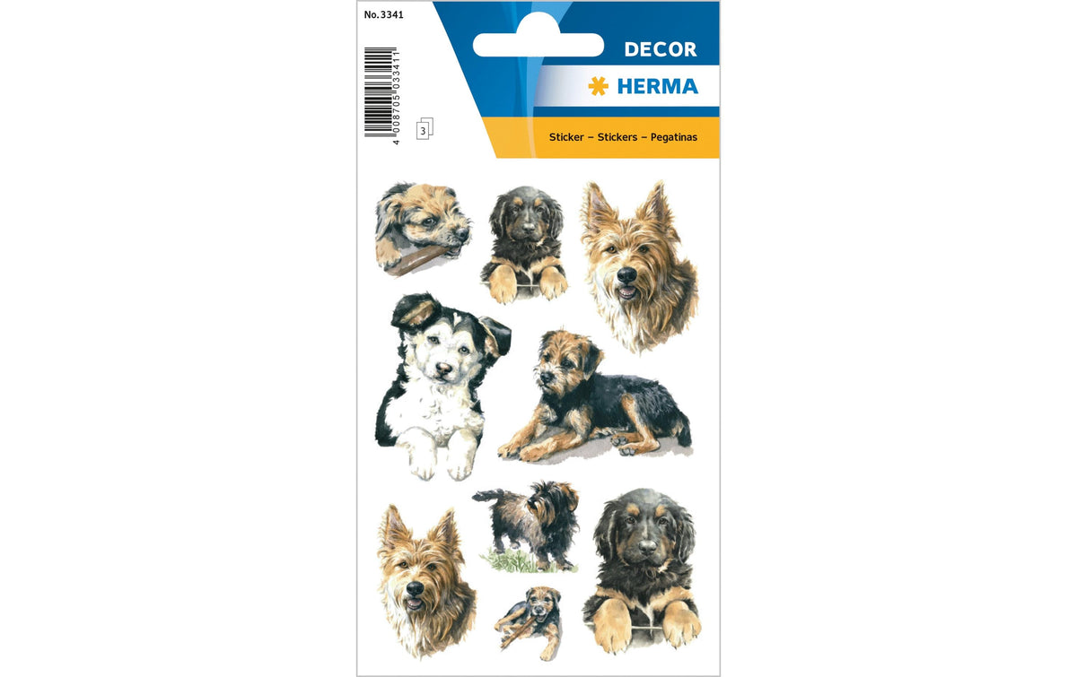 HERMA Hunde Papier Mehrfarbig