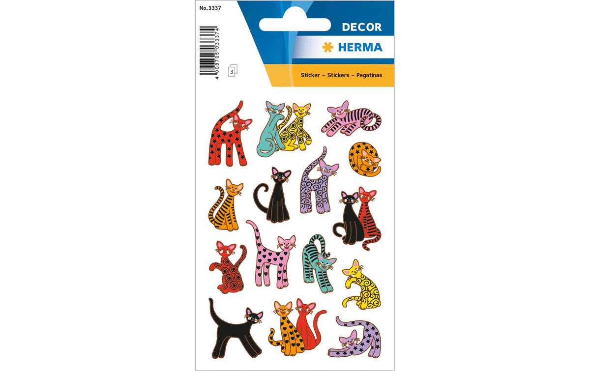 HERMA Abstrakte Katzen Papier Permanent