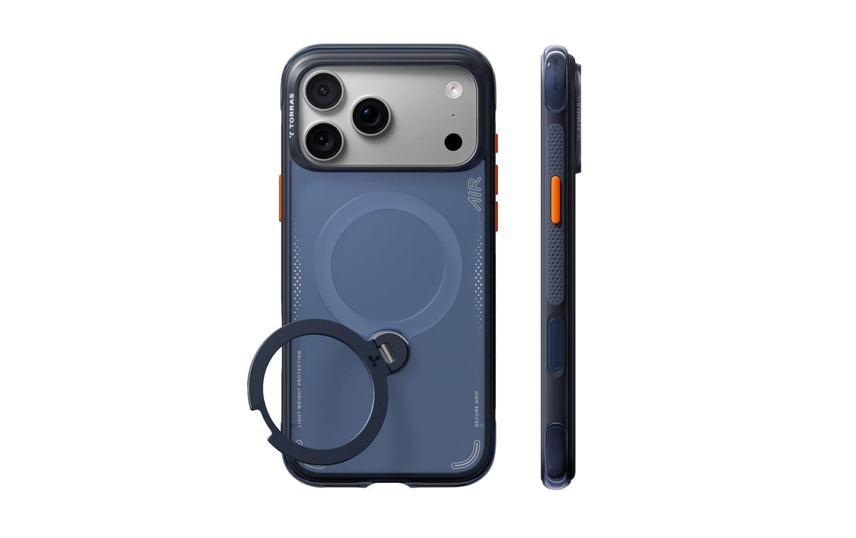Torras Ostand Q3 Air iPhone 18 Pro Max, Deep Blue