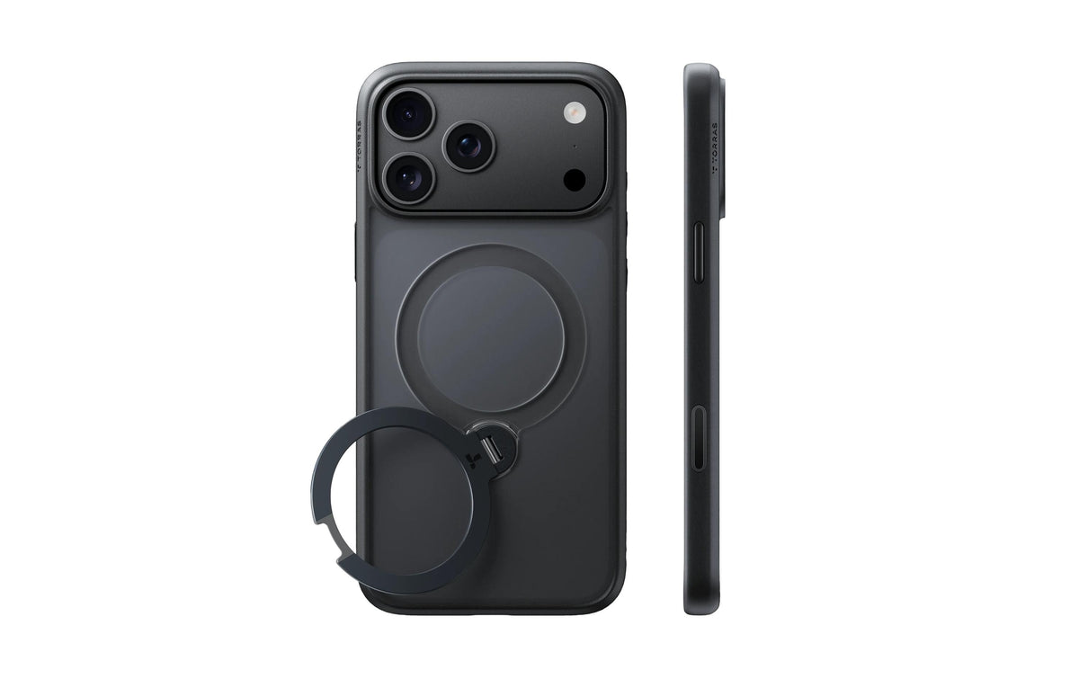 Torras Ostand Q3 Spin iPhone 18 Pro, Black