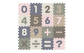 Tadu Puzzlematte 120x120x1 cm Nummern dunkel, 30x30cm EVA