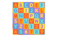 Tadu Puzzlematte 180x180x1 cm Alphabet/Nr farbig, 30x30cm EVA