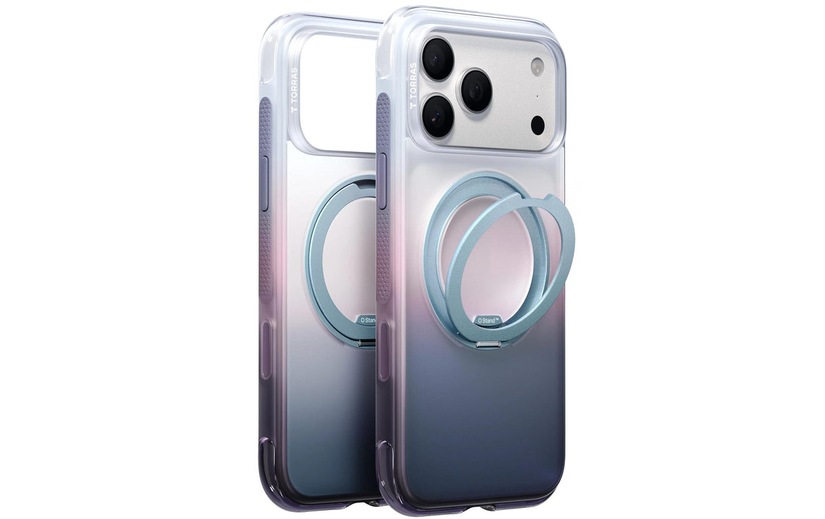 Torras O3 Air Gradient iPhone 18 pro,White & Purple (Sierra Dusk)