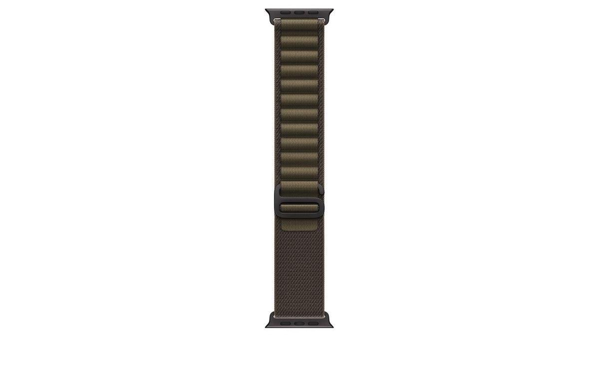 Apple Alpine Loop Black Titanium Finish 49mm Dark Olive, Large