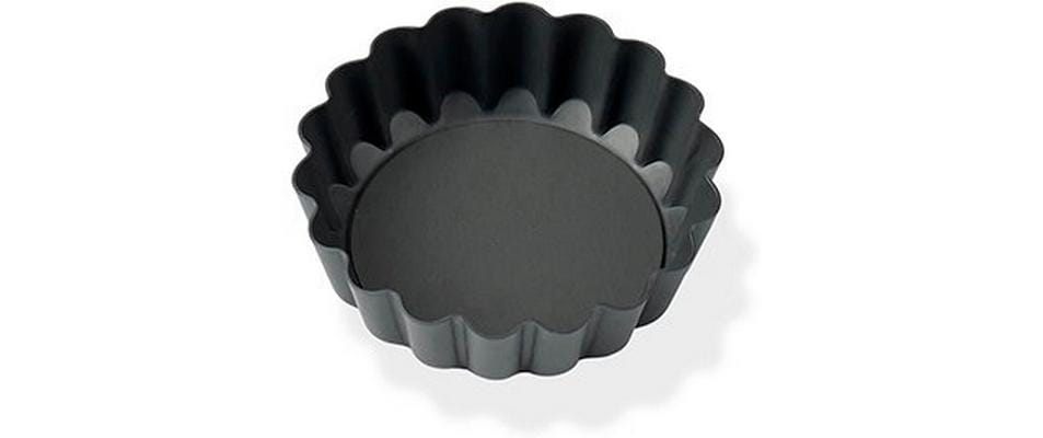 Blomsterberg Tortemform 7 cm Boden abnehmbar, Aluminimium, Grau