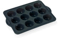 Blomsterberg Muffinform 12er, Grau Silikon