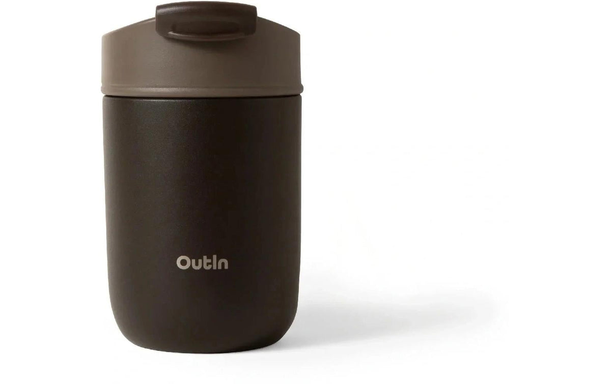 OutIn Travel Tumbler Terrabraun 350ml Vakuumisolierter Edelstahlbecher