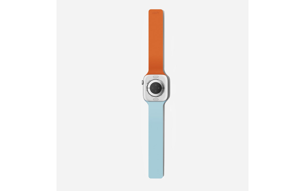 MOFT Snap Apple Watch Armband Orange/Blue, 46mm