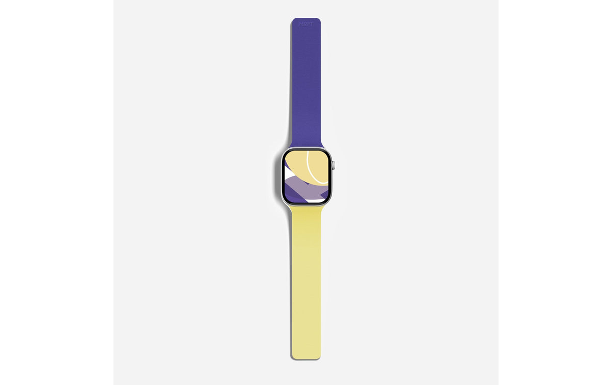 MOFT Snap Apple Watch Armband Yellow/Purple, 42mm