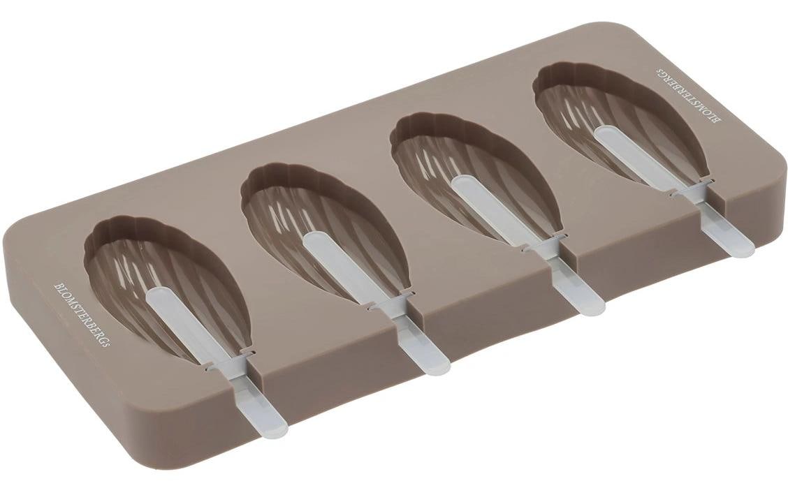 Blomsterberg GlaceformMadeleine für 4 Stück Silikon, Latte