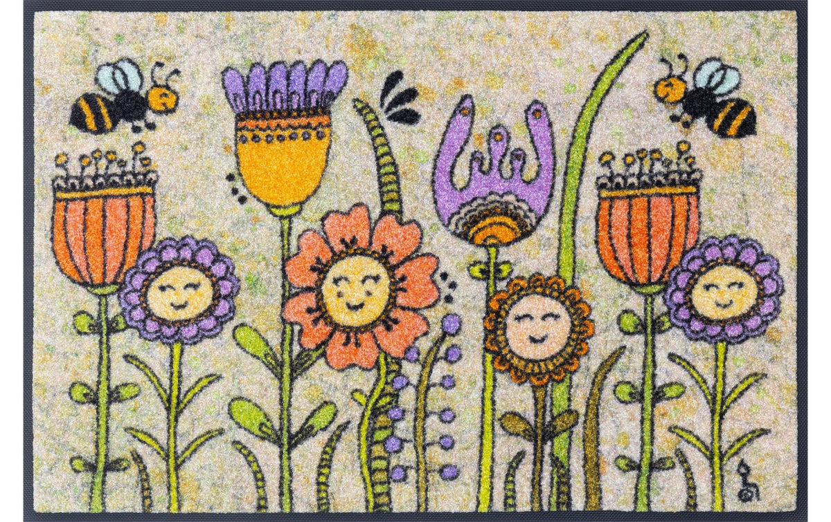 Wash+Dry Friendly Flowers 50 x 75 cm