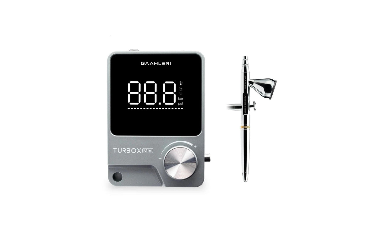 Gaahleri Airbrushkompressor Turbox Kit Mini Kit with Seeker 03 EU