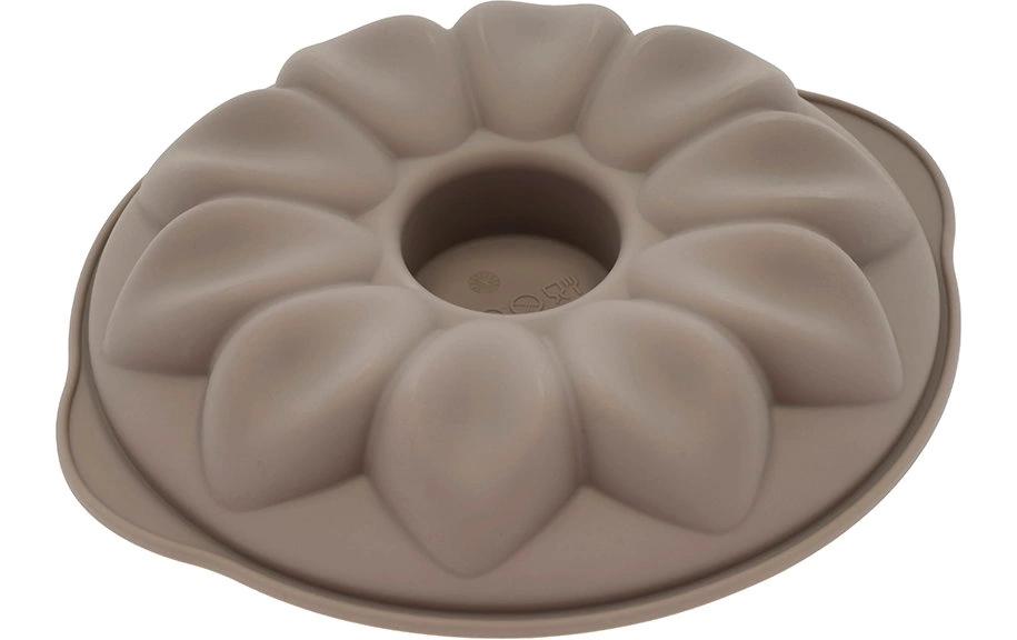 Blomsterberg Mousse-Form Flower, 20x3.8 cm Silikon, Latte