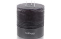 balthasar Zylinderkerze Rustico 3-Docht 12x12 cm (DxH), Brenndauer 80h, Grau