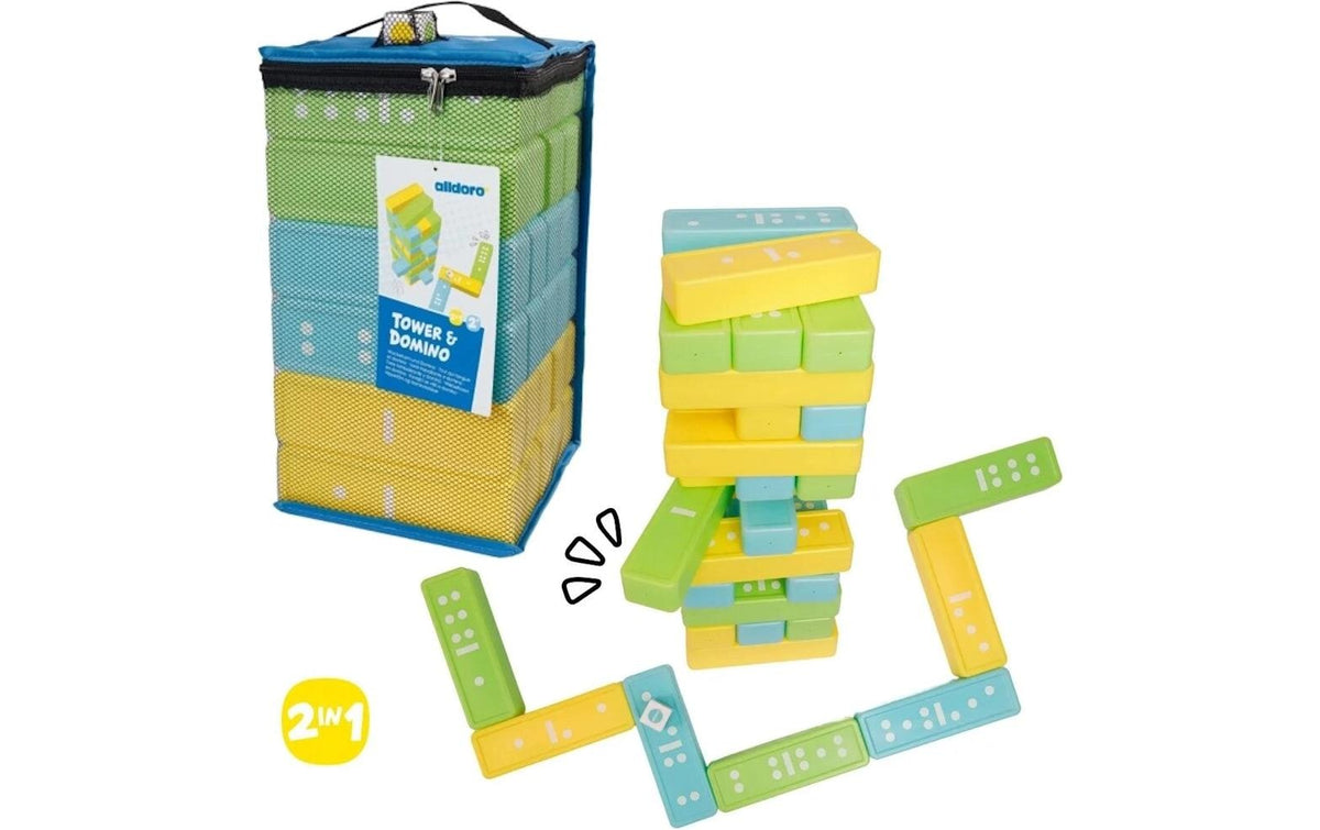 XXL 2 in 1 Set Wackelturm & Domino