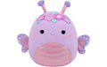 Squishmallows Schmetterling 50cm Brenda violett mit Blumenkrone