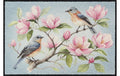 HH Salonlöwe Magnolia Birds Blue 50 x 75 cm