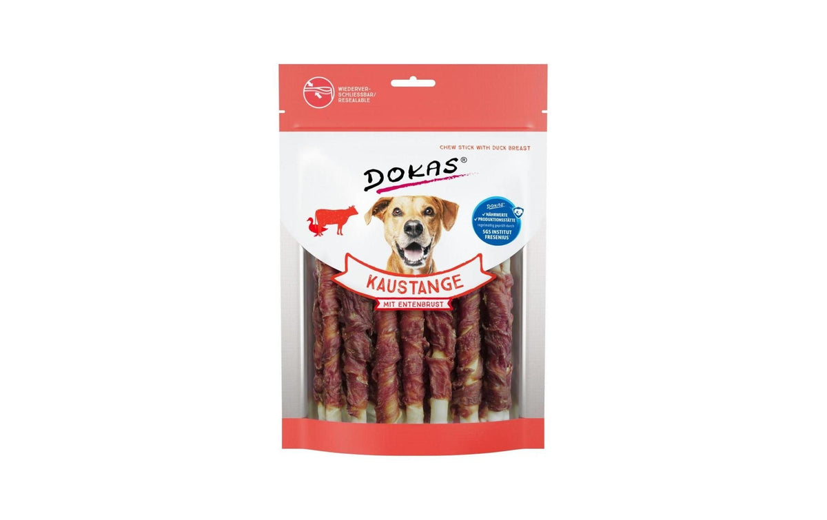 Dokas Dog Snack Btl. Kaustange Entenbrust 200g