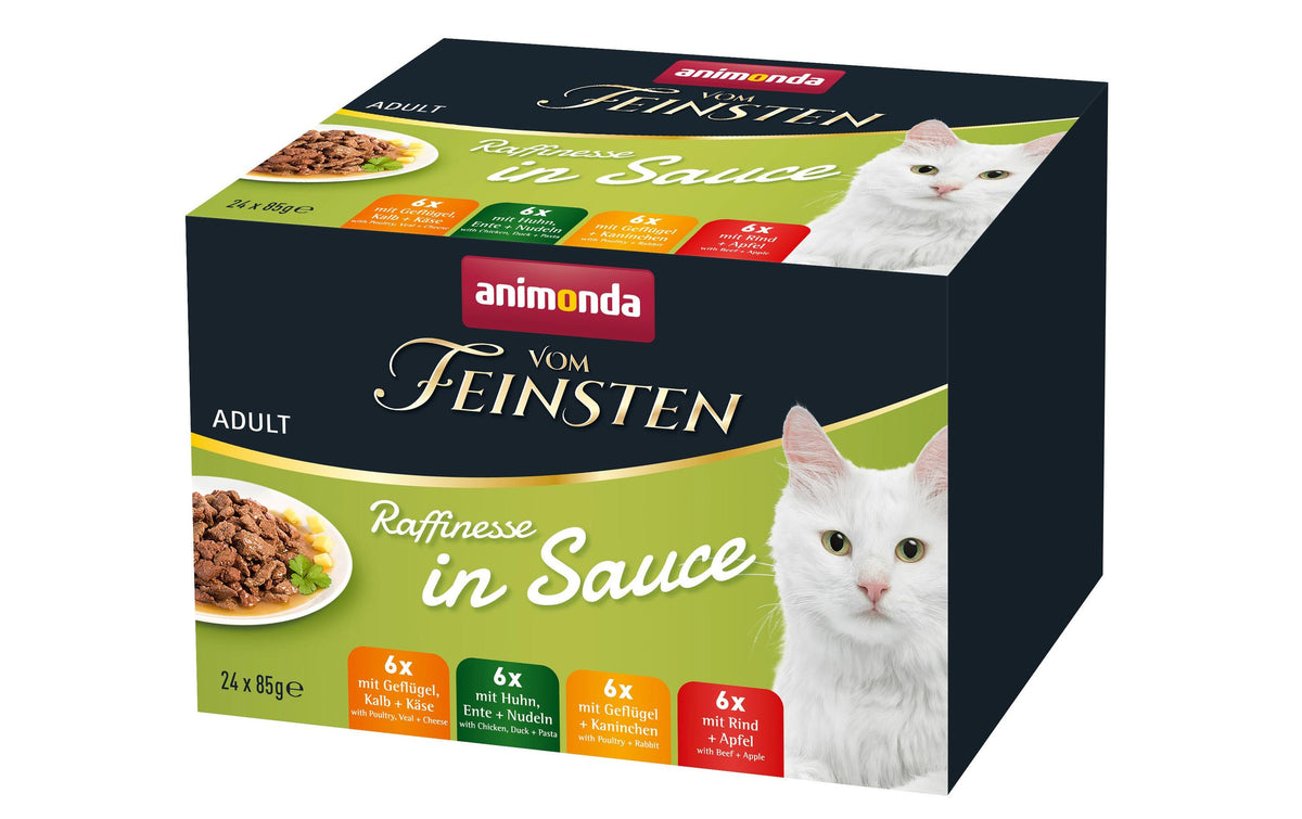 Animonda Cat NF v.Feinsten Raffinesse Adult Pouch, Sauce, Megapack 24x85g