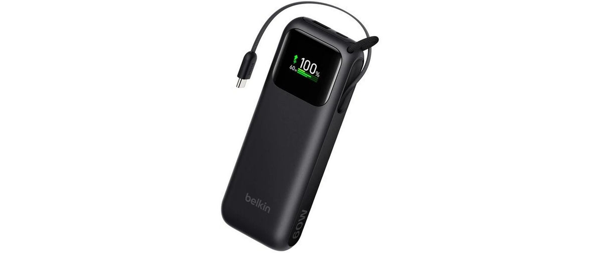 BELKIN UltraCharge Smart Display PB 11K PD60W, USB-C Kabel, Schwarz