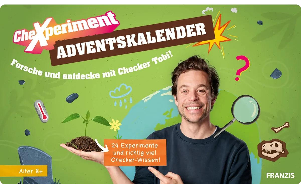 CheXperiment Adventskalender Forsche und entdecke  mit Checker Tobi!