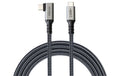 onit Pro Winkel USB4-Kabel C-C schw/gr 1.5m USB 4.0 / 240W / 40Gbps / 8K@60Hz