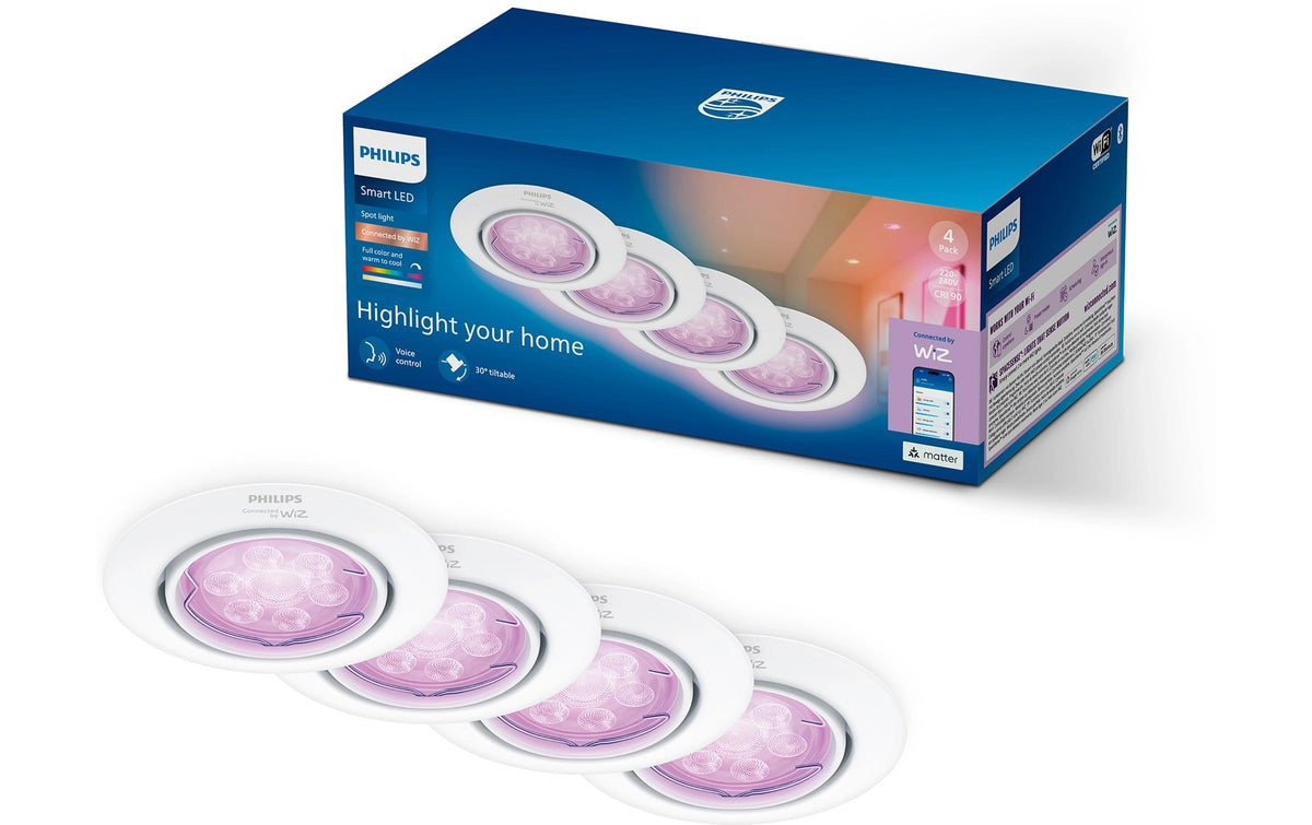 Philips PHI WFB GU10 Kits + GU10 RGB 4CT, weiss