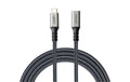 onit USB-Extension-Kabel 1m USB3.2 / 240W / 20G /4K@60Hz / schwarz grau