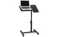 Relaxdays Laptoptisch höhenverstellbar Holz, dunkelbrau, schwarz