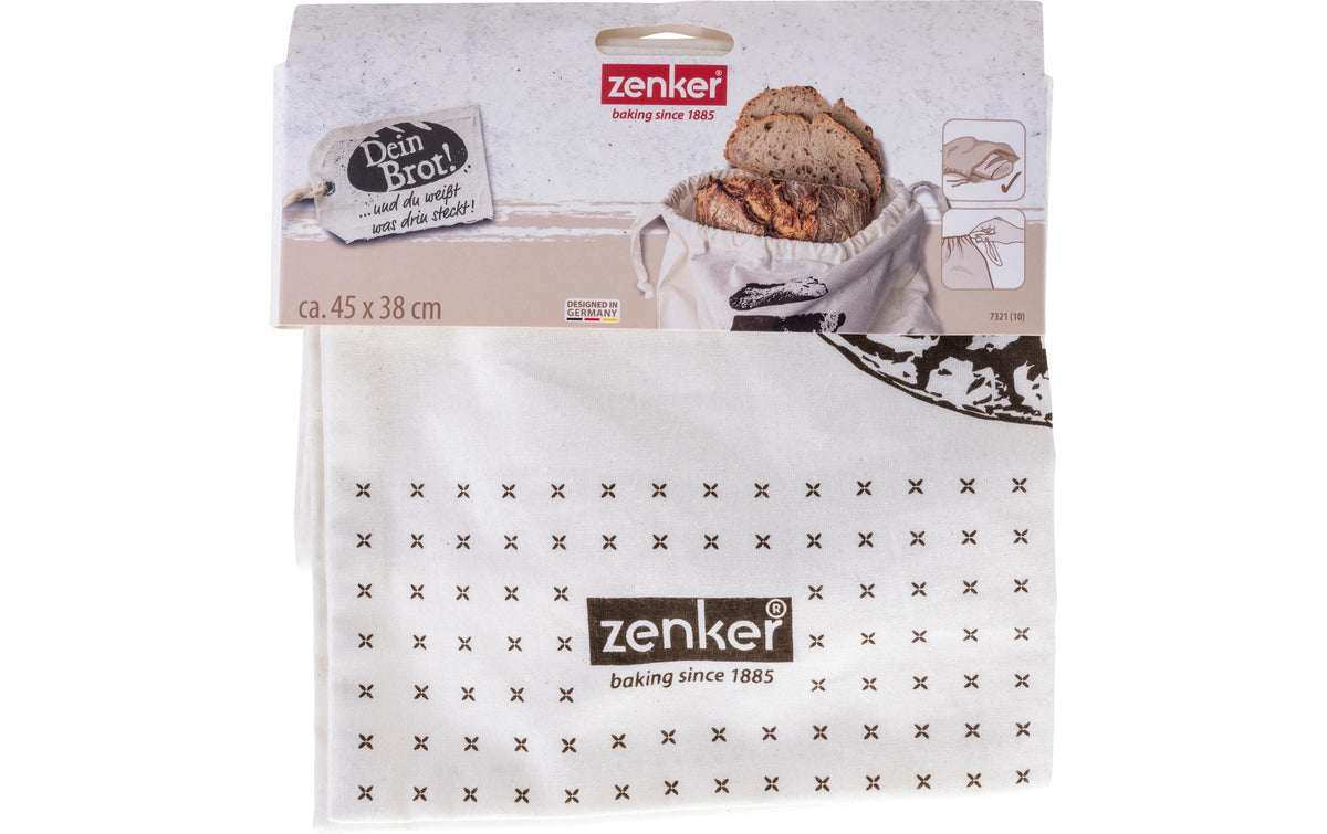 Zenker Brotbeutel Dein Brot Baumwolle 450x380mm