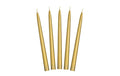 Partydeco Stabkerze konisch Gold Metallic 24 cm, 10 Stück