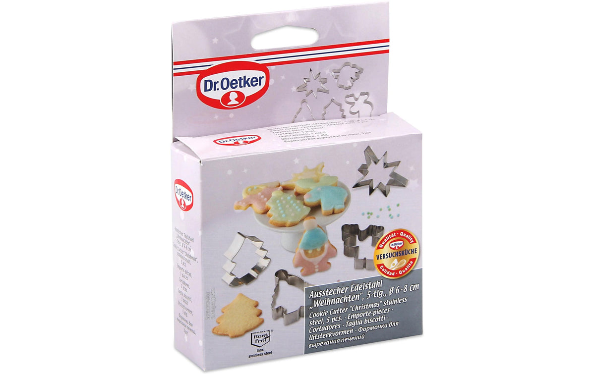 Dr. Oetker Ausstecher Set White Christmas 5-teilig