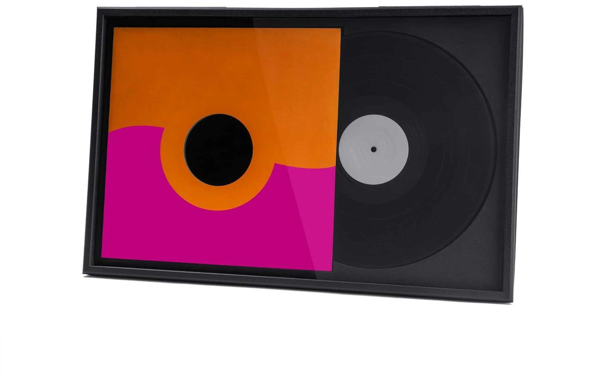Glorious Record Display Frame Black Kompatibel mit Single- und Gatefold-Covern