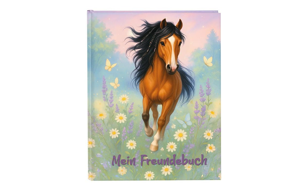 Goldbuch Freundebuch Wiesenglück 1 Stück, Grösse: A5, 88 Seiten Illustriert