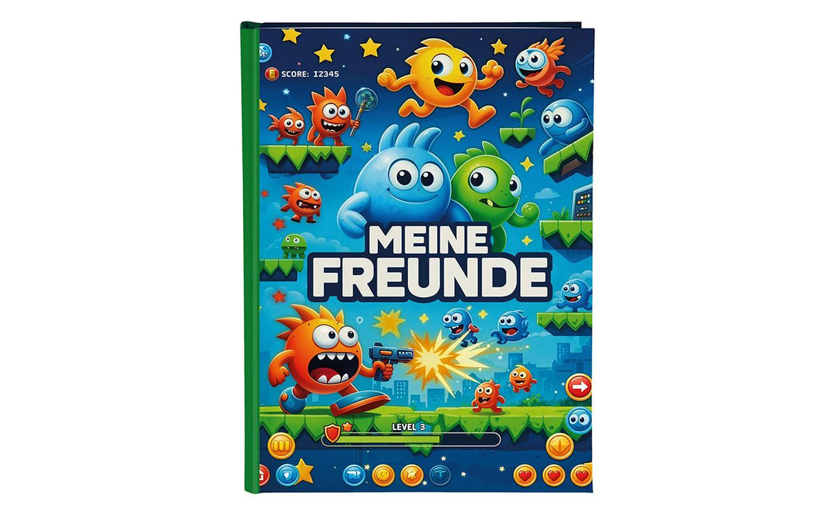 Goldbuch Freundebuch Level Up! 1 Stück, Grösse: A5, 88 Seiten Illustriert