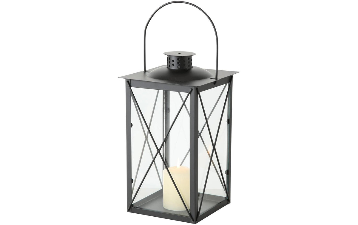 Boltze Laterne Farol Grösse: 17 x 17 x 30 cm, Schwarz