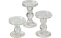 Boltze Kerzenleuchter Matar 3-teiliges Set, Transparent