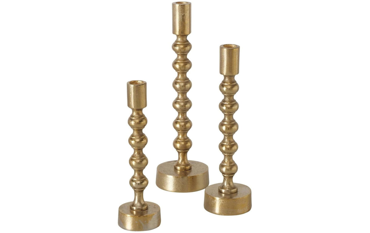 Boltze Kerzenleuchter Klisko 3-teiliges Set, Gold