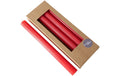 Boltze Stabkerze Classic, 4 Stk. Rot, Paraffin,H:25,D:2.2cm