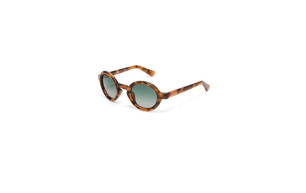OKKIA CLUB  ALICUDI CLASSIC HAVANA Sonnenbrille, Green Lens