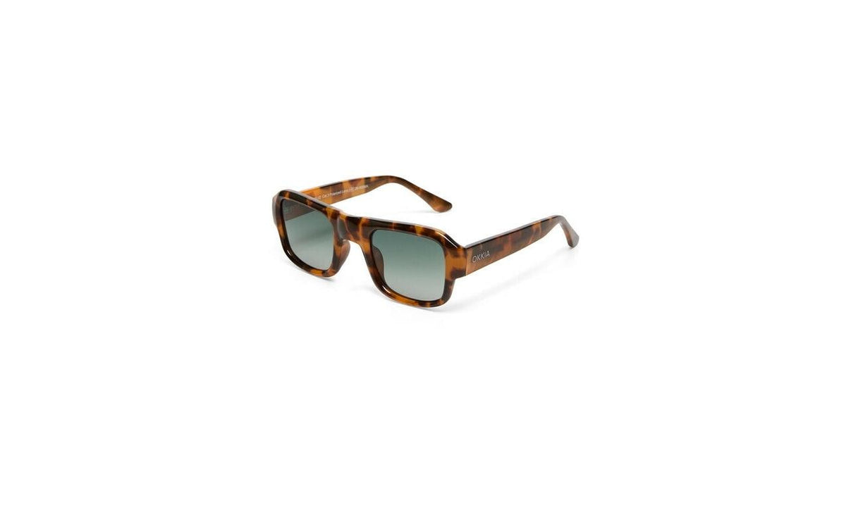 OKKIA CLUB  STROMBOLI CLASSIC HAVANA Sonnenbrille, Green Lens
