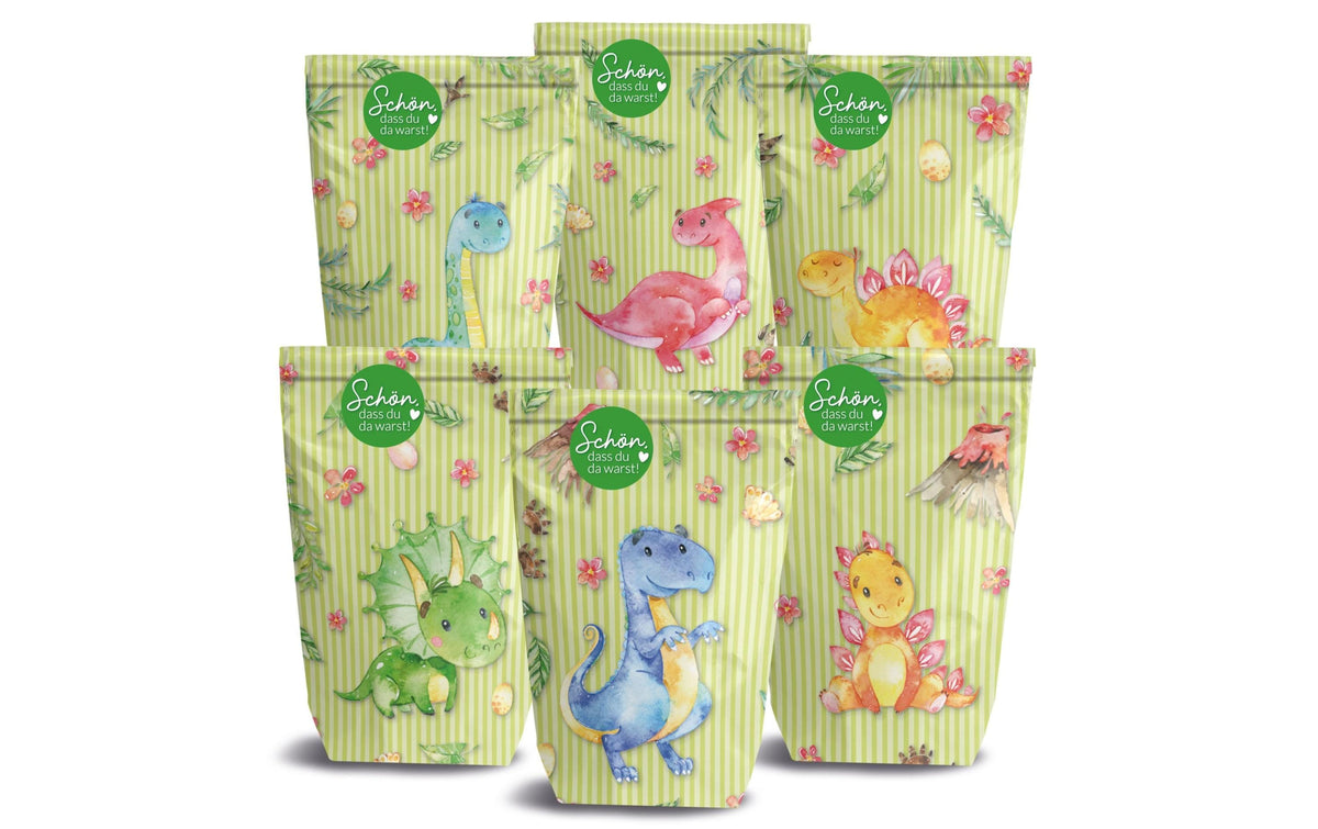 Papierdrachen Geschenktüten zum Geburtstag 14 x 22 cm, 12 Stück
