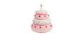 Partydeco Folienballon Torte 72 x 89 cm, 1 Stk, inkl. Strohhalm