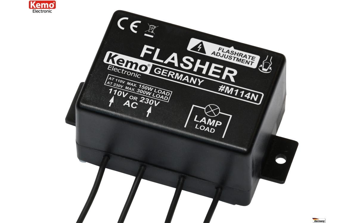 Kemo Electonic Blinker M114N langsam 240 V/AC 110 V/AC