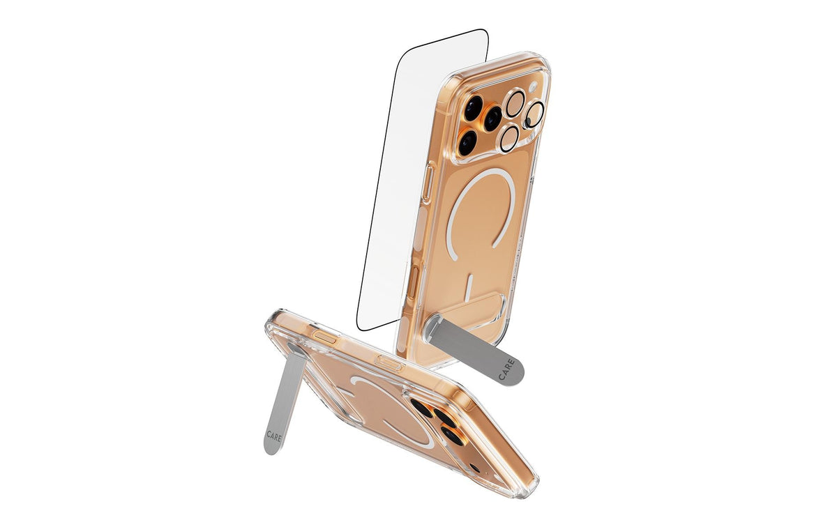PanzerGlass Feature Kick 3-in-1 Set mit Schutzfolie und