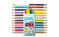 Papierdrachen Bicolor Buntstifte 12 Stück 24 Farben Sechskantig