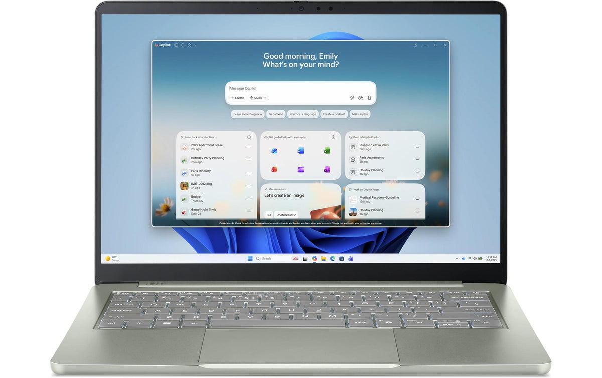 Acer Swift Air 14, 7 350, W11H 14" WUXGA, 12GB, 512GB SSD, green