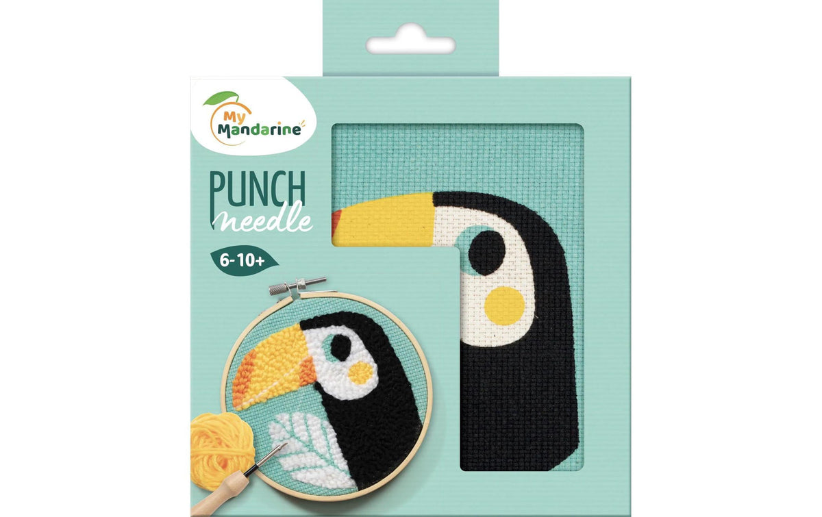 Avenue Mandarine Punch Needle Tukan Ø 13 cm, 6-10+Jahre