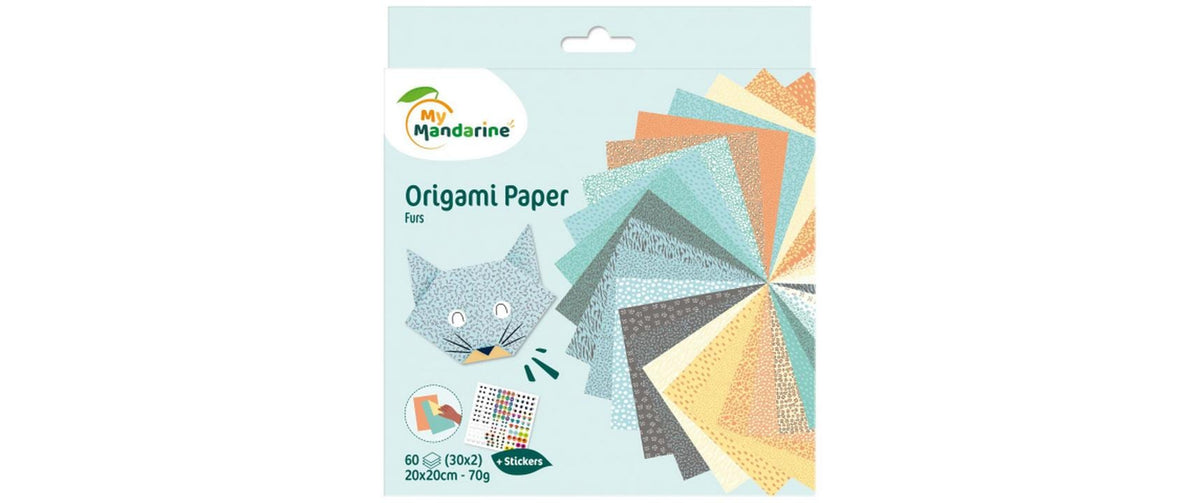 Avenue Mandarine Origami Papier Fell 20x20cm, 60 Blatt 70g